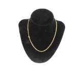 18ct Gold Necklace - 40cm Long - 7gms