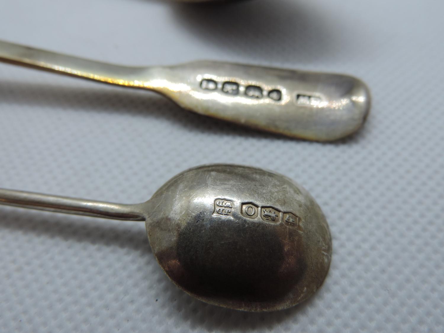 Quantity of Silver Spoons to include Georgian Caddy Spoon - 100gms - Image 3 of 4