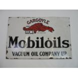 Enamel Sign - Gargoyle Mobiloils - 114cm x 66cm