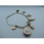 9ct Gold Bracelet with Gold Charms - 18.6gms