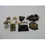 Quantity Military and other Badges and Buttons to include Rare British War Correspondent
