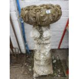 Large Bird Bath on Cherub Supports