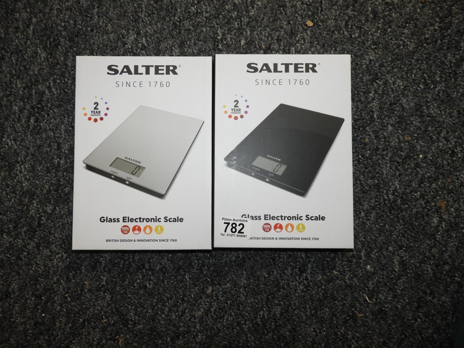 2x Boxed New Salter Electronic Kitchen Scales