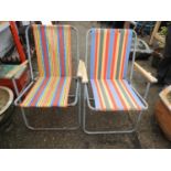 Pair of Retro Garden Chairs