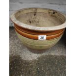 Glazed Circular Garden Planter