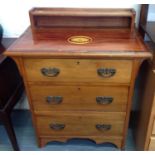 Edwardian Inlaid Chest of Three Drawers