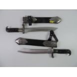 2x Decorative Daggers in Scabbards