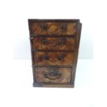 Inlaid Miniature Chest of Four Drawers