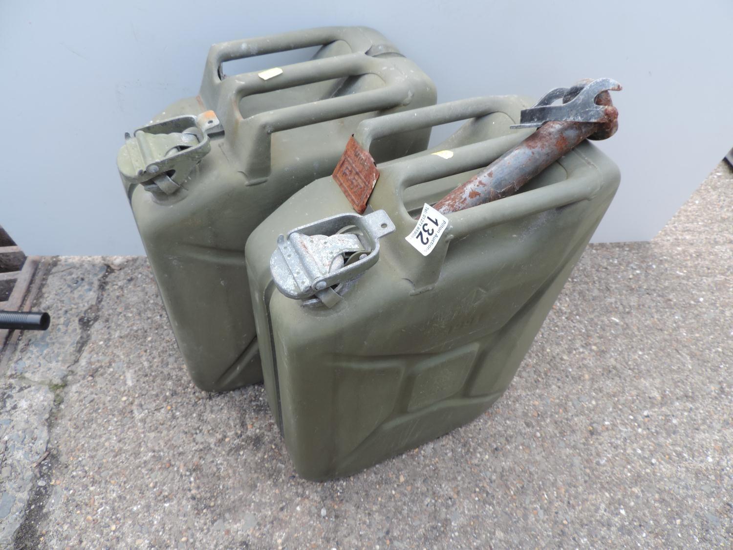 2x Metal Jerry Cans