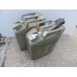 2x Metal Jerry Cans