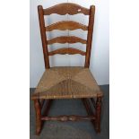 Rush Seated Rocking Chair