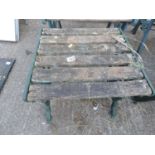 Metal End Garden Table