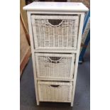Painted Wicker Drawers