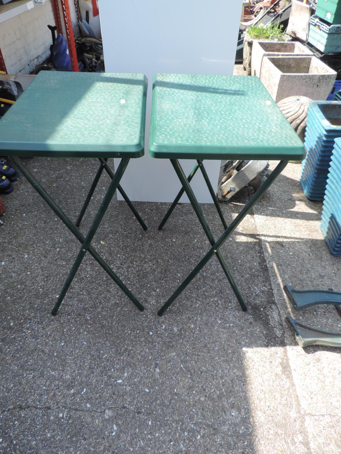 2x Plastic Folding Tables