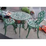 Painted Garden Table and Chairs