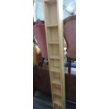 Narrow Lightwood Shelving