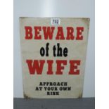 Metal Sign - Beware