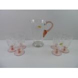 Etched Glass Lemonade Set