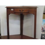 Occasional Corner Table with Single Drawer