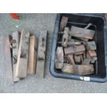 Large Quantity of Old Wood Planes