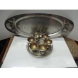 Large Fish Serving Platter and Coupe Dish Set