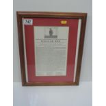 Framed Print - Execution of William Joy