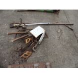 Quantity of Old Hand Saws, Butchers Scales etc