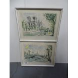 2x Framed Prints - Paris