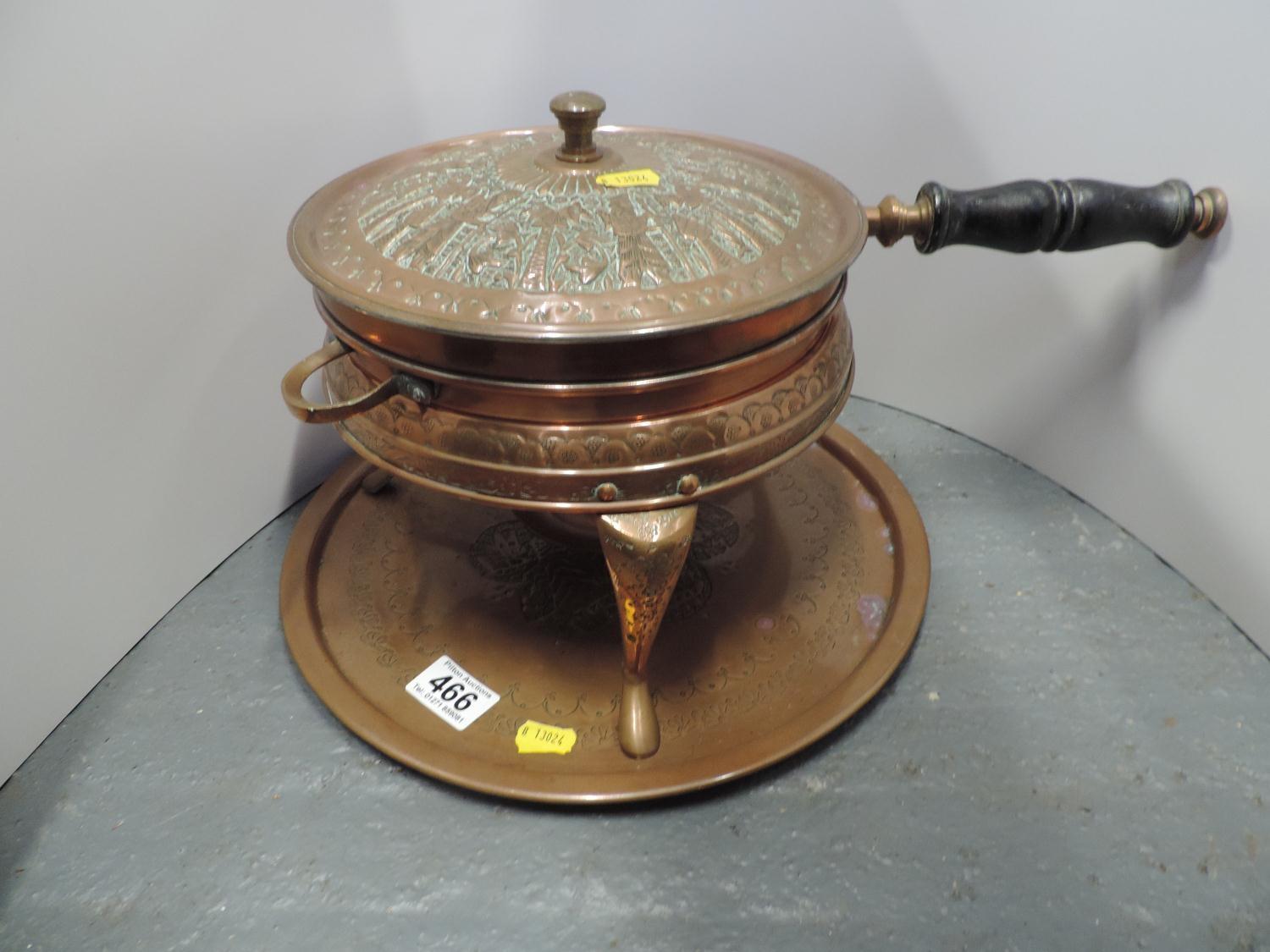 Copper Burner on Tray