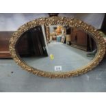 Oval Bevel Edge Gilt Frame Mirror