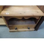 Pine Cabinet with Drawer