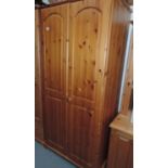 Pine Two Door Wardrobe