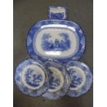 Blue and White China, Shredded Wheat Dish etc