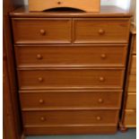 Modern Two over Four Chest of Drawers