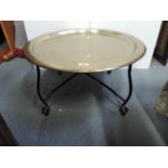 Modern Brass Table on Metal Frame