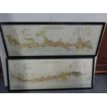 Framed French Maps