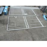 Pair of Metal Garden Gates with Hangings