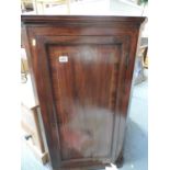 Victorian Mahogany Inlaid Corner Cupboard