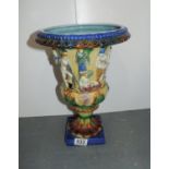 Hand Painted Glazed Urn