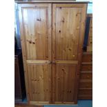 Pine Two Door Wardrobe