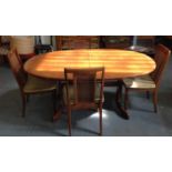 G Plan Extending Dining Table and 4x Matching Chairs