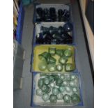 Large Quantity of Glass Candle Holders