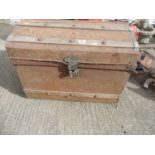 Metal Bound Dome Top Trunk
