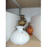 Oil Lamp and Treen Lamp Base