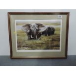 Framed Chelsea Green Limited Edition Elephant Print