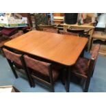 G Plan Extending Table and 4x Matching Chairs