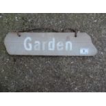Wooden Sign - Garden