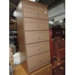 Modern Tallboy Chest of Five Drawers