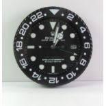 Rolex Dealer Display Clock to Replicate Oyster Perpetual Date - GMT Master II - Sweeping Hand -