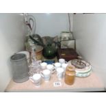 Various China, Clock and Jewellery Box etc